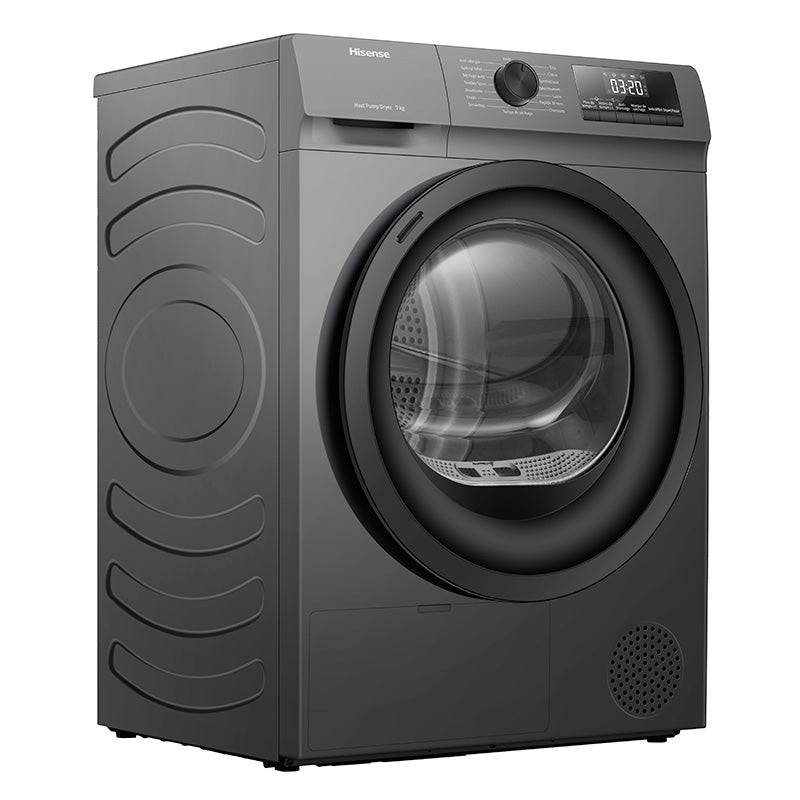 Sèche-linge pompe à chaleur Hisense DHQE900UTDC 9 kg à hublot, vue 2