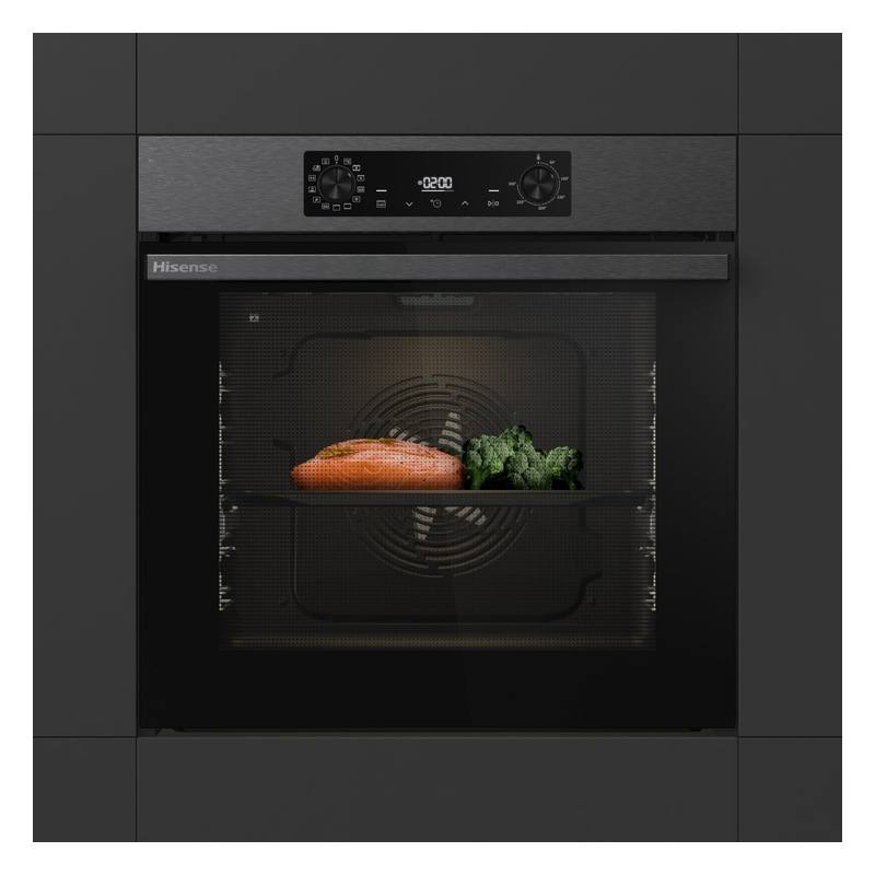 Four encastrable pyrolyse Hisense BSA 65226 PBX 77 L noir, vue 2