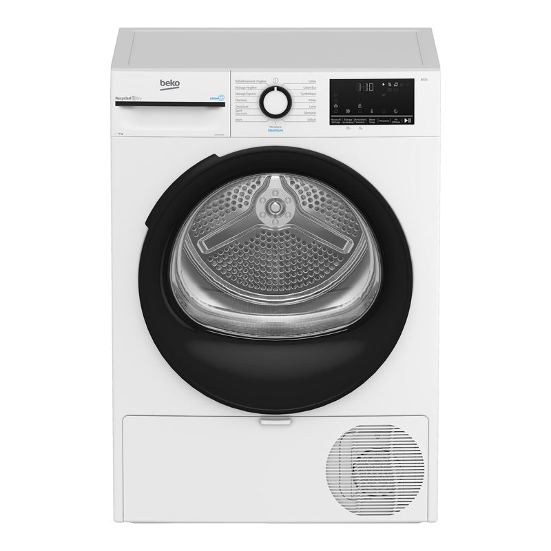 Sèche-linge pompe à chaleur Beko D3H111291W 11 kg à hublot