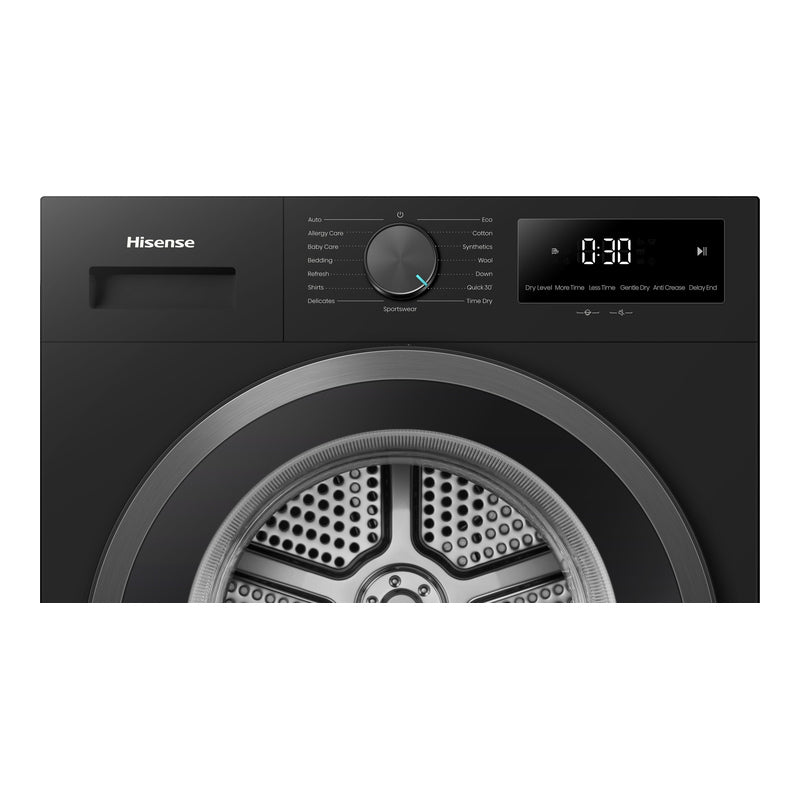 Sèche-linge pompe à chaleur Hisense DH1I900UBDC 9 kg à hublot, vue 2
