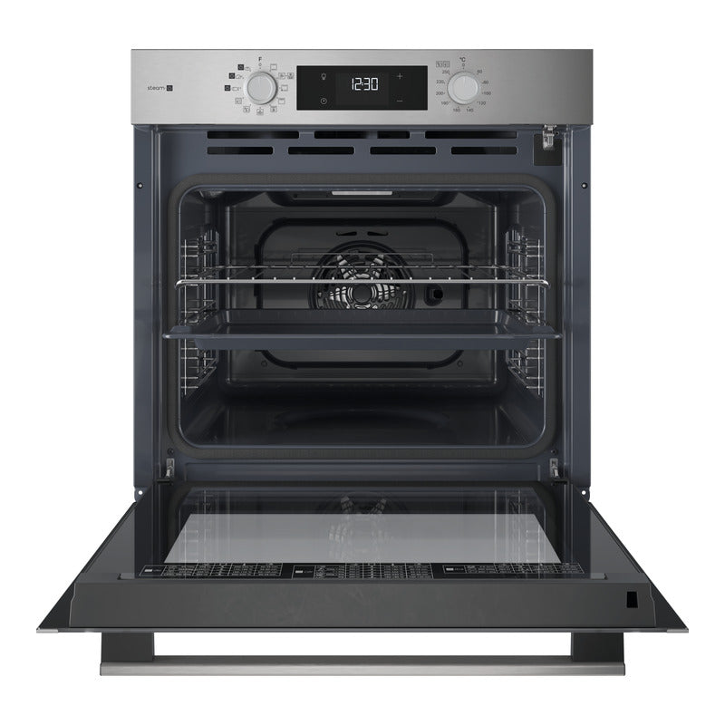 Four encastrable vapeur Hotpoint HAO854PSX 71 L inox, porte pleine vitre, vue 2