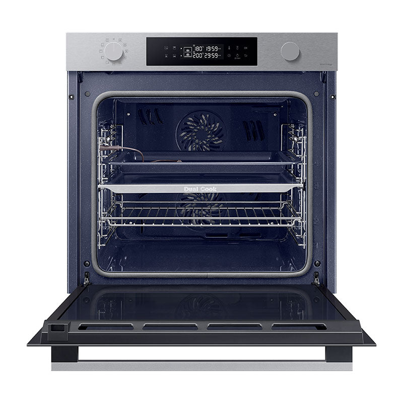 Four encastrable pyrolyse Samsung NV7B44304AS 76 L double cavité inox, vue 2