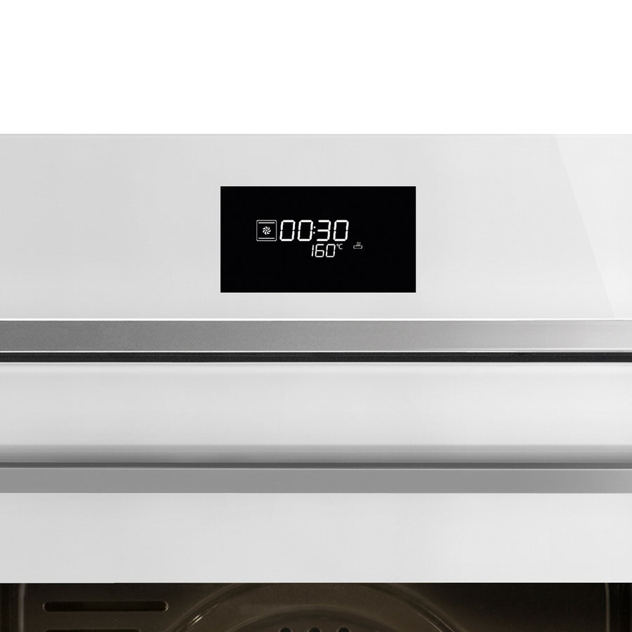 Four encastrable pyrolyse Smeg SFP6401TW blanc brillant, gamme Elementi, vue 3