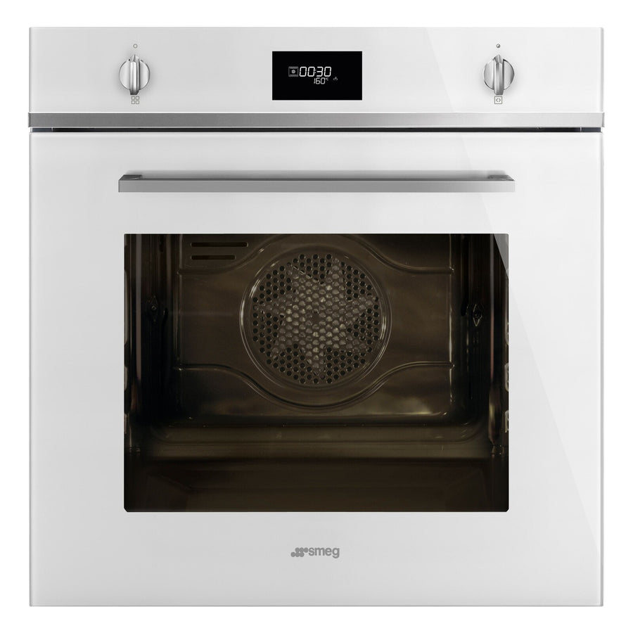 Four encastrable pyrolyse Smeg SFP6401TW blanc brillant, gamme Elementi