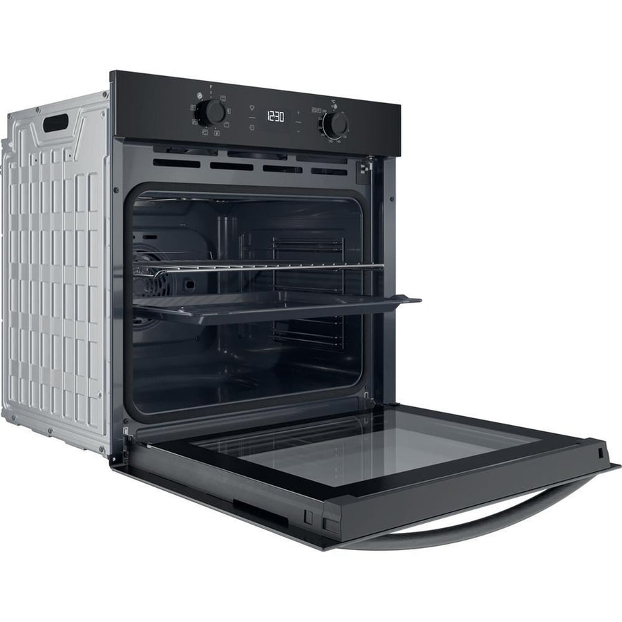Four encastrable pyrolyse Indesit IO275PB en verre noir, 71 L, vue 2