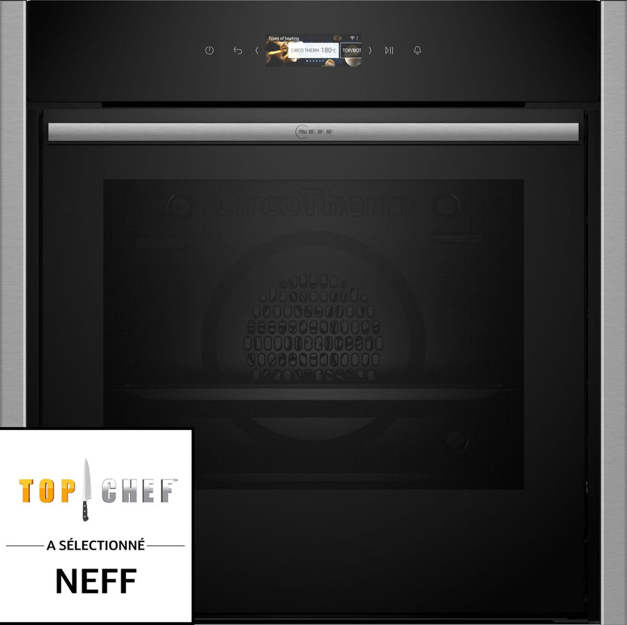 Four encastrable pyrolyse Neff B54CR71N0 à porte escamotable Slide & Hide, vue 3