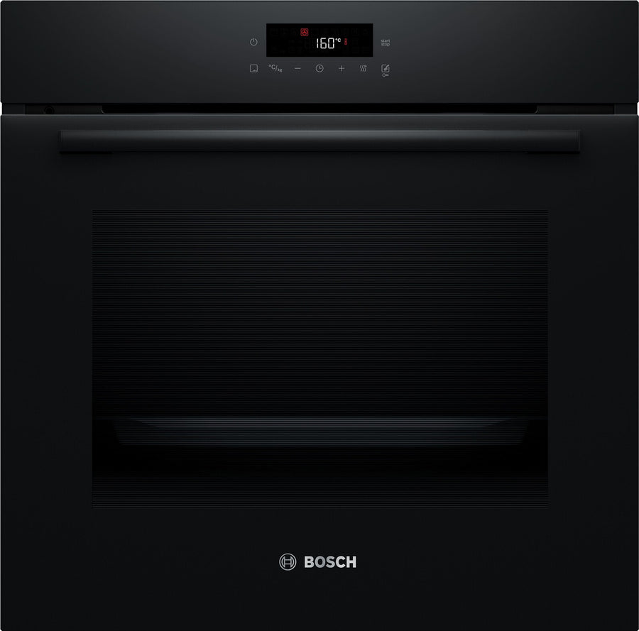 Four encastrable pyrolyse Bosch HBA572BB4 noir à poignée inox, 60 cm