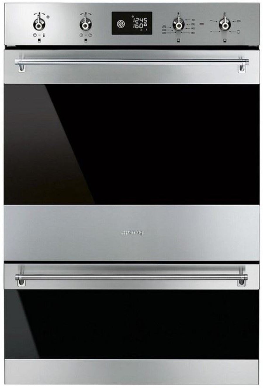 Four double encastrable Smeg DOSP6390X inox anti-traces, 70 L et 35 L