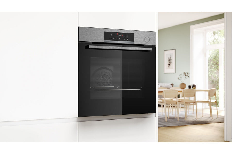 Four encastrable Bosch HRG572ES3 noir inox avec écran tactile LED, vue 5