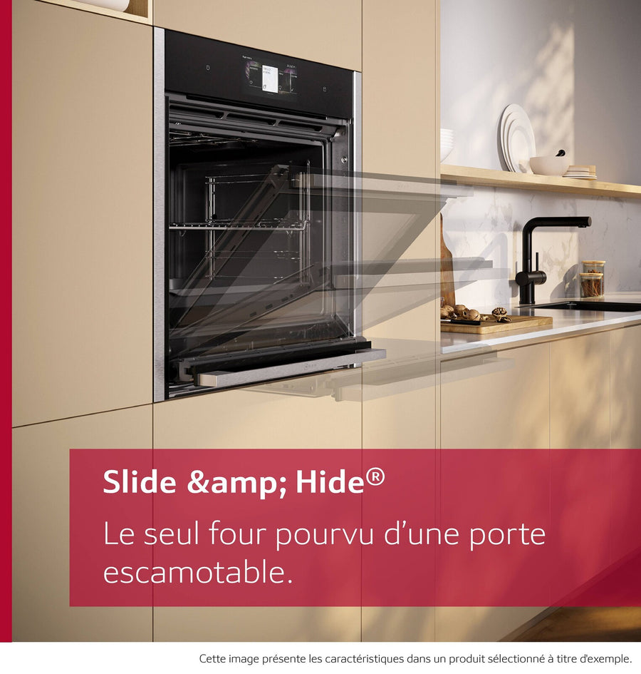 Four encastrable pyrolyse Neff B54CR71N0 à porte escamotable Slide & Hide, vue 5