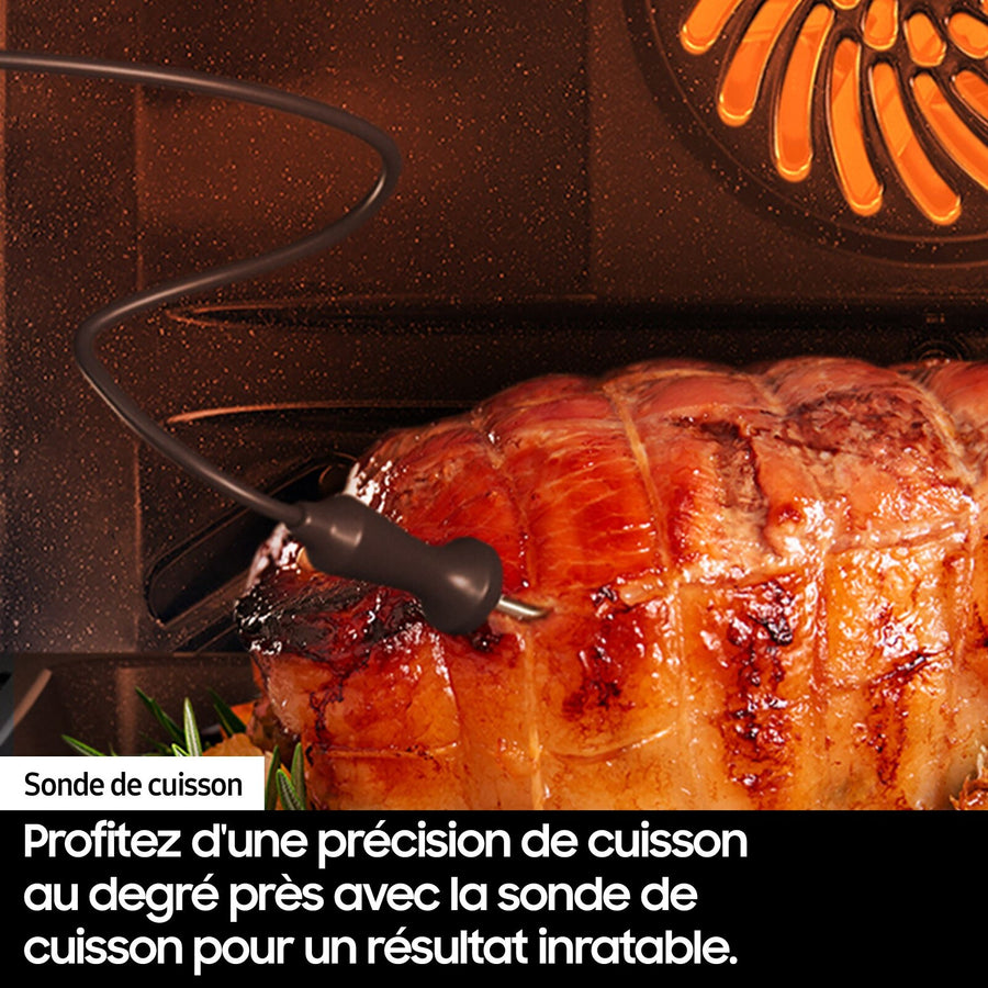 Four encastrable double cavité Samsung NV7B4550UAB à porte Dual Cook Flex, vue 4