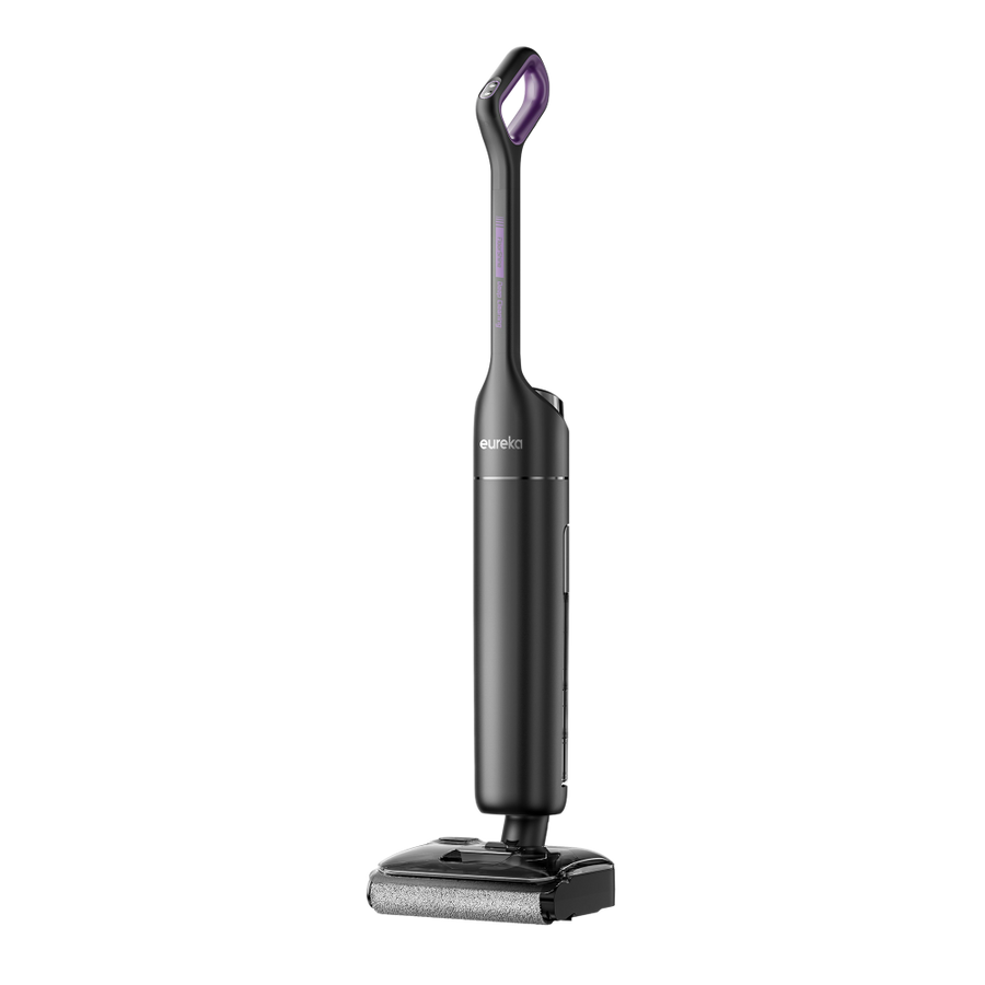Aspirateur laveur sans fil Eureka FloorShine 470 incliné à 180 degrés, vue 3