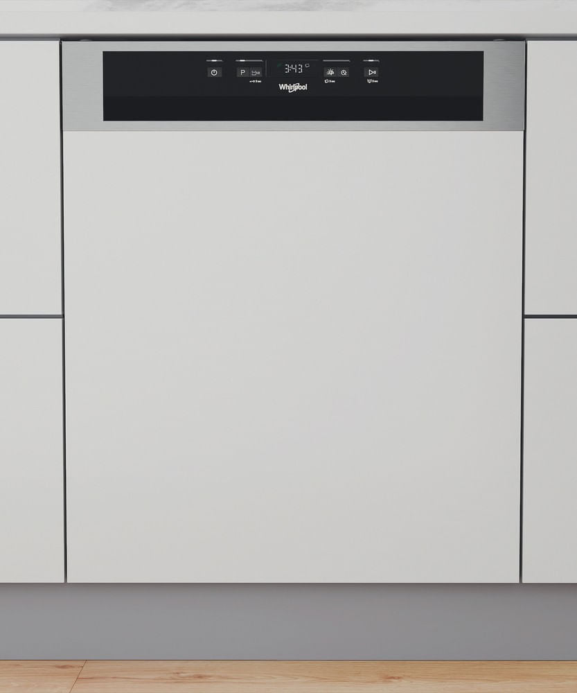 Lave-vaisselle semi-intégrable Whirlpool W3PFD636X inox 14 couverts, 60 cm