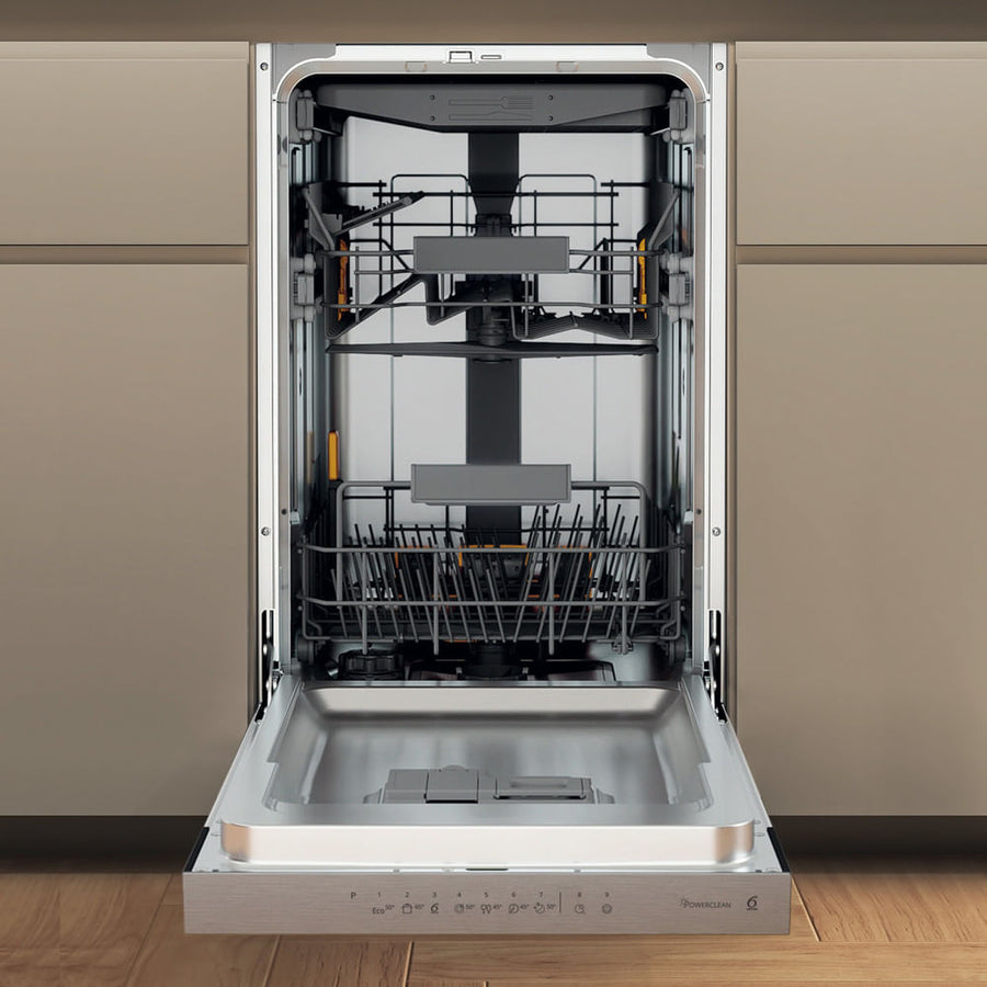 Lave-vaisselle semi-intégrable Whirlpool WH6PC11BS7A0 inox 45 cm, 11 couverts, vue 2