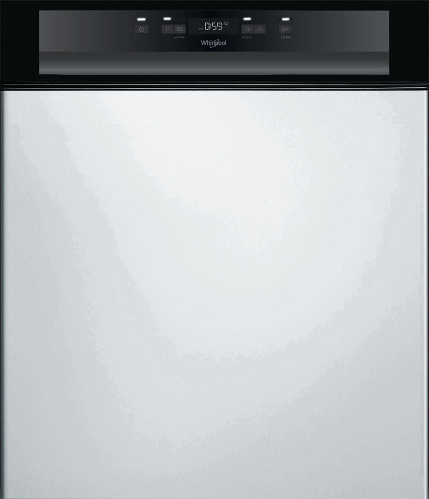 Lave-vaisselle semi-intégrable Whirlpool WBC3C26B noir 14 couverts, 60 cm