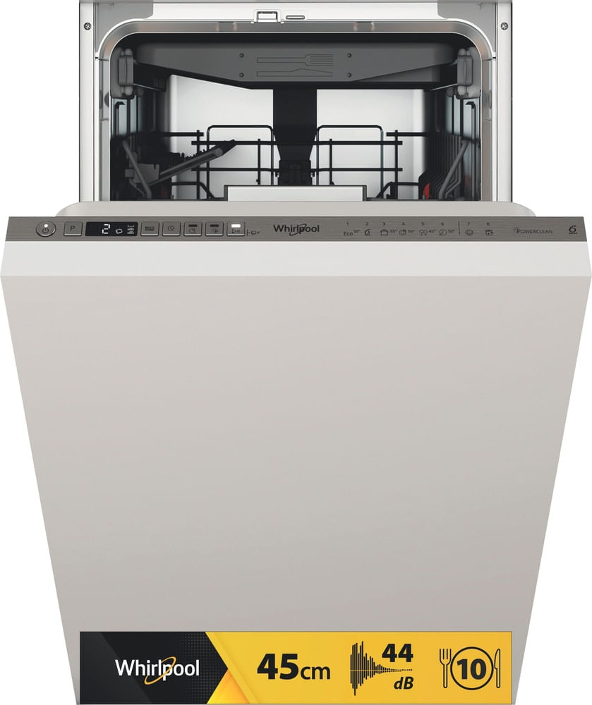 Lave-vaisselle tout intégrable Whirlpool WSIO3O34PFEX 45 cm, 10 couverts