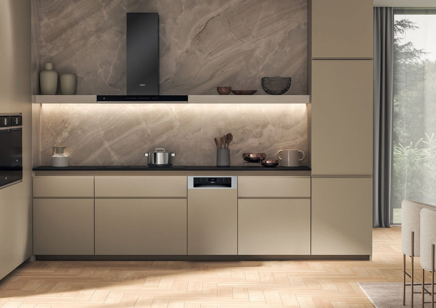 Lave-vaisselle semi-intégrable Whirlpool WH6PC11BS7A0 inox 45 cm, 11 couverts, vue 3