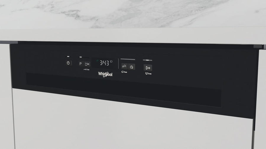 Lave-vaisselle semi-intégrable Whirlpool W3PFD636B noir 14 couverts, 60 cm, vue 6