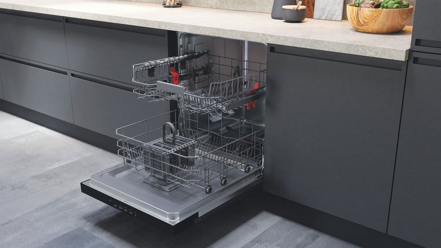 Lave-vaisselle semi-intégrable Whirlpool W3PFD636B noir 14 couverts, 60 cm, vue 3