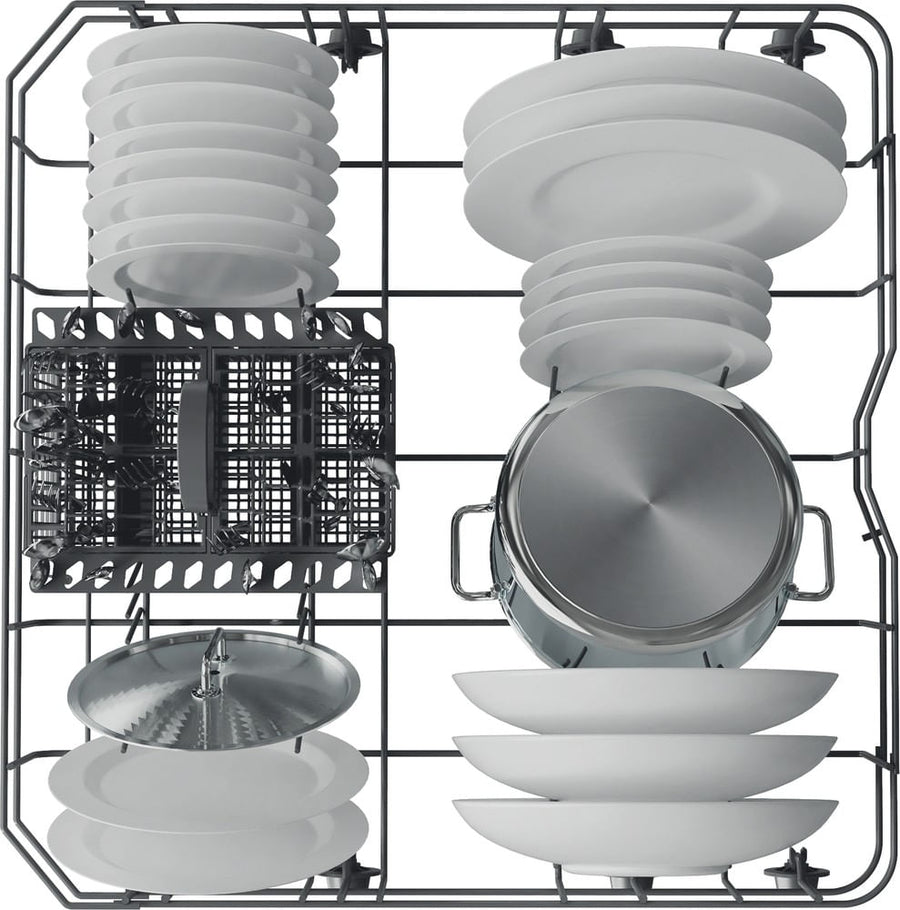 Lave-vaisselle semi-intégrable Whirlpool W3PFD636W blanc 14 couverts, 60 cm, vue 7