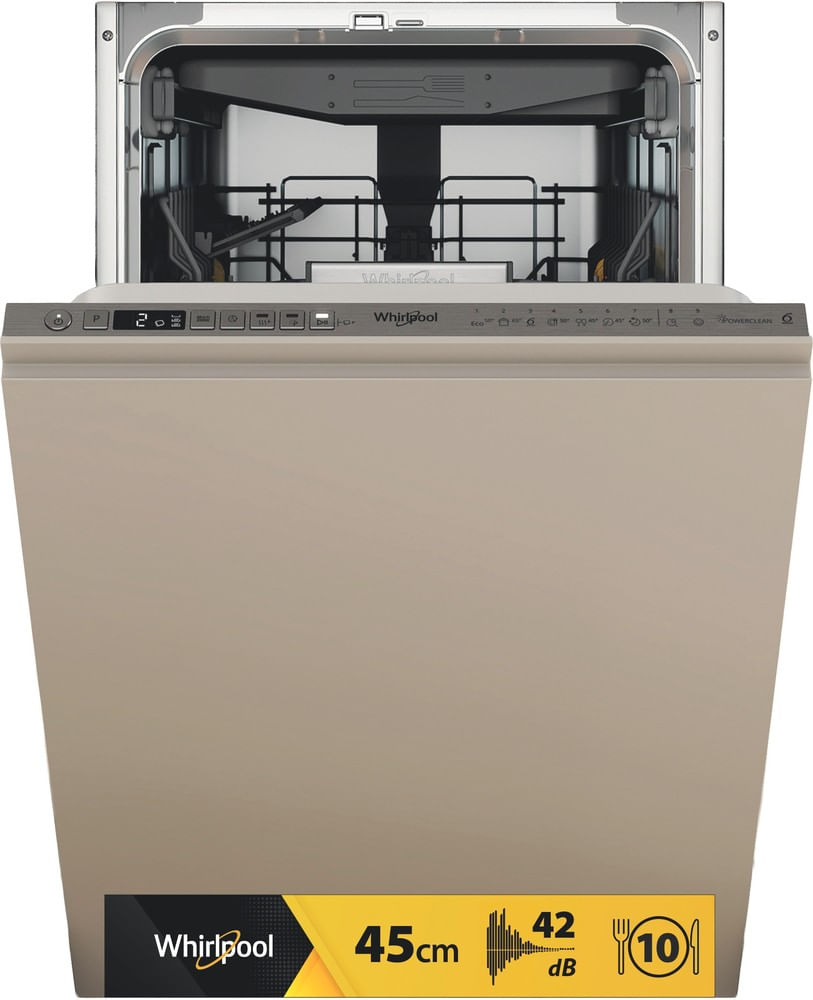 Lave-vaisselle tout intégrable Whirlpool WH6IB10BS7LA0 45 cm, 10 couverts
